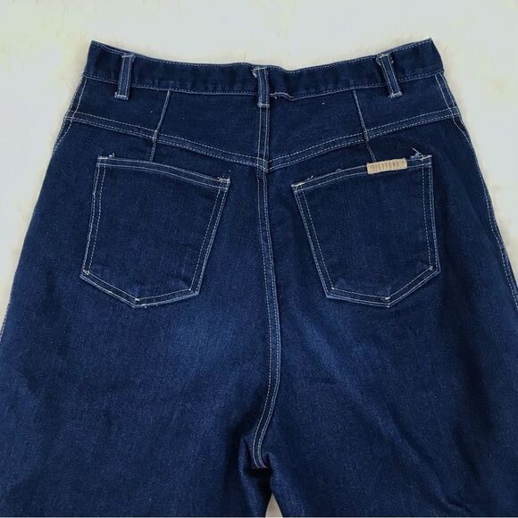 Vintage GITANO 80s High Rise Mom Jeans Tapered Leg Dark Wash Size 14 Tall Long - Picture 5 of 12
